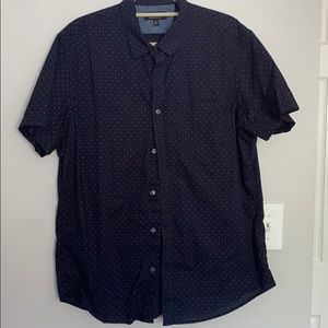 Banana Republic Short Sleeve Pin Dot Shirt